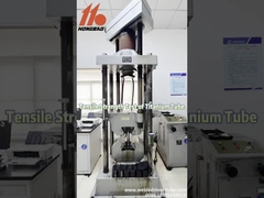 Teste de resistência à tração de tubos de titânio