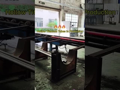 Tubos de titânio ocos em produção