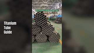 Como escolher o tubo vazio de titânio certo?